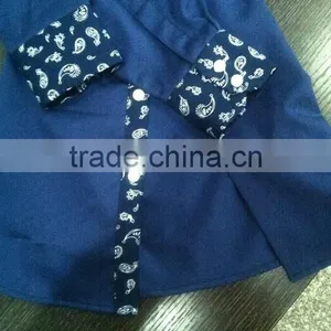 Contrast Color Collar and Cuff Dress Shirts Fashion Shirts for Boys Children Clothing Manufacturers China thumbnail-5