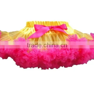 Lovely Pettiskirt Kids Birthday Party Dress Baby Girls Fancy Skirts Girl Pink Chiffon Skirt Boutique Dress thumbnail-1