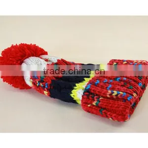 Colorful OEM and ODM Men Cable Cuff Beanie Hat Women Pom thumbnail-3