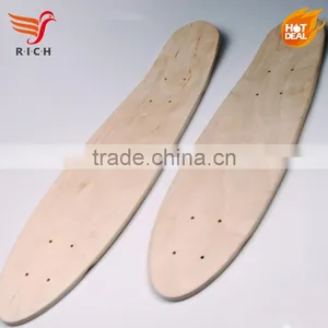 HSCS07 Natural 24 Inches Blank Maple Skateboard Deck for Extreme Sports and Outdoors thumbnail-1