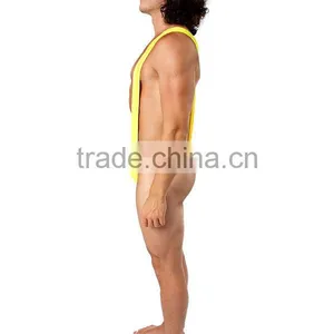 Borat Mankini Thong Swimsuit (Luminous Yellow) thumbnail-2
