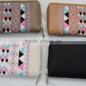 Fashion Hot Popular Lady pu Leather Around Geometrical Zipper Purse thumbnail-6