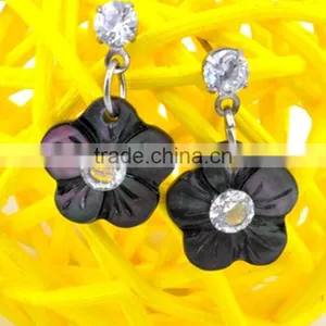 Fashion Paua Shell Earrings Quality Abalone Shell Earrings Genuine Natural Shell Earrings thumbnail-3