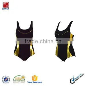 Wholesale Swimwear One Piece Cut Out Monokini Sports Swimsuit Slimming Bodysuit thumbnail-1