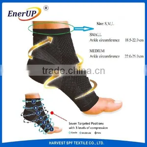 Compression Foot Sleeve 1 Pair Heel Support/ Toeless Ankle Sock thumbnail-2