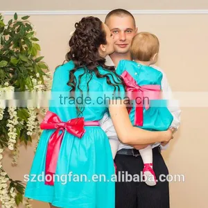 Summer Family Matching Clothing Short Sleeve/sleeveless Mother Daughter Matching Dress thumbnail-5