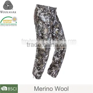 Man Camouflage Pants 100%Merino Wool, Camouflage Cargo Pants for Men thumbnail-1