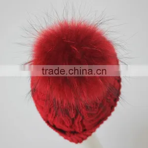 Myfur Lovely Girls 100% Cotton Felt Fur Balls Funky Winter Hats Ladies thumbnail-3