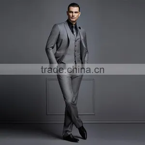 Bespoke Suit Dress Sample Formal Tailor Made Slim Fit Suits For Men Italian thumbnail-4