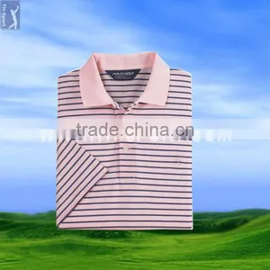 Name Brand Stripes Dry Fit Golf Shirts Wholesale thumbnail-1