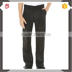 2016 Popular Latest Boys Flat Front Black School Uniform Pants thumbnail-1