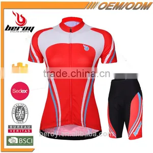 BEROY Slim Fit Cycling Womens Summer Jersey, Bike Wear Cycling Apparel thumbnail-1