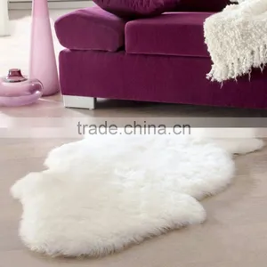 Super Soft Faux Sheepskin Chair Warm Hairy Carpet Seat Pad Plain Skin Fur Plain Fluffy Area Rugs Washable Bedroom Mat thumbnail-3