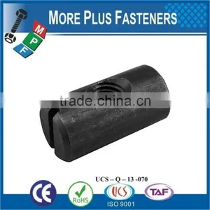 Made in Taiwan Black Phosphate Solid Brass Zinc Plated Off Cross Dowels Barrel Furniture Nut thumbnail-3