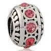 White Copper European Style Beads With Thick Silver Plating Beads thumbnail-1