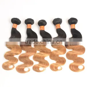 2016 How to Start Selling Brazilian Hair Ombre Weave Color 1b/27 Body Wave thumbnail-2