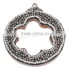 New Other Shape Original Wood Pendants With Rhinestone Cheaper Price thumbnail-2