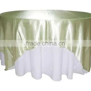 Satin Table Overlay Wedding Table Cover Banquet Satin Table Overlays thumbnail-1