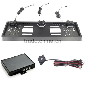 3 Mins Installation European License Plate Rear Parking Sensor Buzzer Alarm thumbnail-2