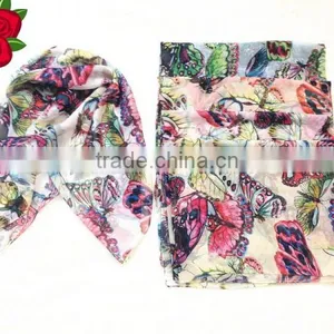 PRINTED POLYESTER SCARF thumbnail-4