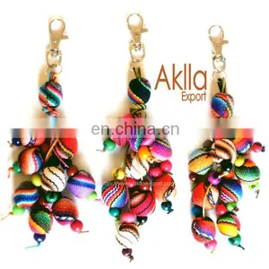 Aguayo and Acai Seeds Keyrings Peruvian Blanket thumbnail-1