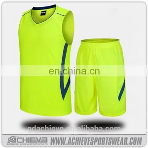Wholesale Blank European Basketball Uniforms Shorts Design Jersey thumbnail-3