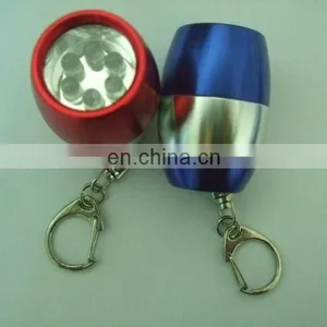 Barrel Shaped Led Flashlight Keychain thumbnail-1