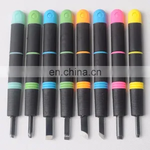 8pcs Assorted Plastic Handle Carving Knives Set thumbnail-2