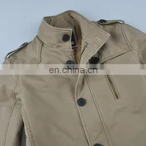 Lastest Fashion Cotton Casual Sherpa Lining Mens Parka Jacket thumbnail-4