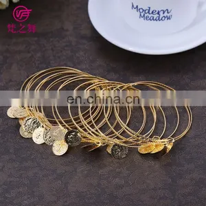 Wholesale Gold Coins Belly Dance Bracelet Bangle Jewelry P-9043# thumbnail-4