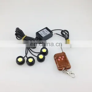 Super Brightness 4x3W Eagle Eye Strobe Light 4pcs/set With Remote Controller thumbnail-1