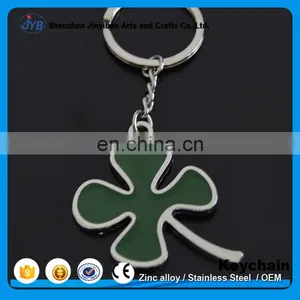 Wholesale Custom Metal Four Leaf Clover Key Chain for Hotel thumbnail-3