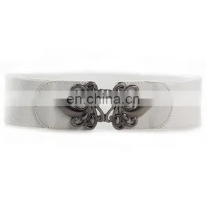 Womens Vintage Waist Belt Wide Elastic Stretch Retro Belt 6 Colors Options thumbnail-4