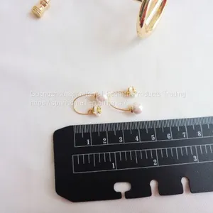 Exquisite Earrings Handmade Gold-plated Solid Zircon Flower Earrings thumbnail-5