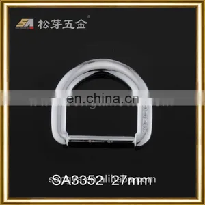 China Manufacturer Exported Zinc Alloy Metal D Shaped Flat Split Ring For Keyring thumbnail-2
