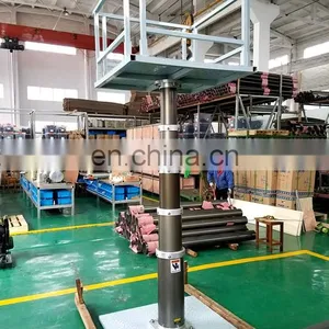 4m 6m Aluminium Single Mast Portable Man Lifts for Sale thumbnail-2