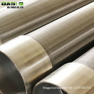 Stainless Steel Round Tube V Slot Filter Mesh Well Screens Pipes thumbnail-1