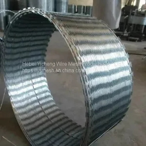 2020 Low Price High Quality Hot Galvanized Razor Barbed Wire,Concertina Razor Wire Real Factory thumbnail-4