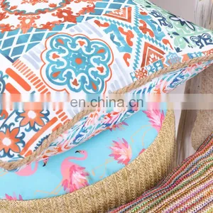 Wholesale Square Cotton Cushion Printed National Flavor Pattern Classical National Customs Design Cushion Pillow thumbnail-4