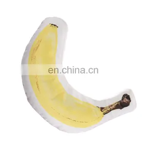 High Quality Decorative Custom Cartoon Fruit Banana Shaped Pillow Plush Doll Children Toy Sofa Pillow thumbnail-1