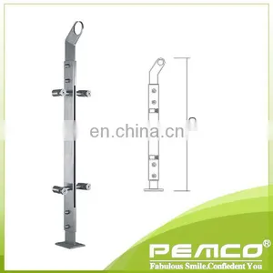 China Exporter Variety Stainless Steel Stair Glass Railing Tangga Stainless Steel Harga thumbnail-3