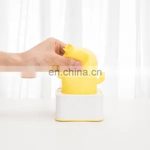 New Design Kid Night Light Rechargeable Silicone Led Baby Silicone Cactus Cartoon Night Light Lamp thumbnail-1