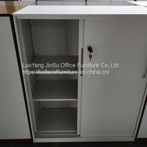 Sliding Steel Door A4 F4 Letter Legal File Storage Cabinet Gray/brown Color Available thumbnail-1