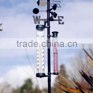 Plastic Garden Weather Station With Rain Gauge thumbnail-1