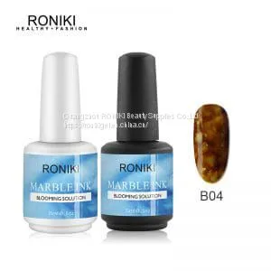 RONIKI Marble Ink Gel Polish China Factory Nail Painting Color Gel thumbnail-4