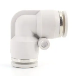 PV Series 2 Way L Type Elbow Plastic Tube-to-tube Quick Connector Pneumatic Push In Fittings thumbnail-1