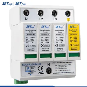 AC Three-Phase DIN Rail SPD SD20r230A4-04 Lightning Arrester Surge Protective Device Surge Arrester Surge Protector Manufacturer thumbnail-1
