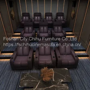 CHIHU Theater Furniture Luxury Low Seat Comfortable Home Plush Theater Chairs Recliner Chair Sofa Recliner Sofa Chair thumbnail-1