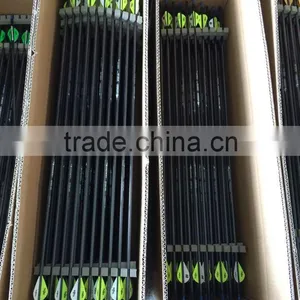 Hot Sale Linkboy Plastic Vanes Black Carbon Arrow Hunting thumbnail-2