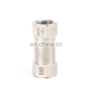 SNS CV Series One Way Nickel-Plated Brass Check Valve Non Return Valve thumbnail-1